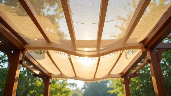 Imagina un verano fresco con tela ultra densa para pérgolas
