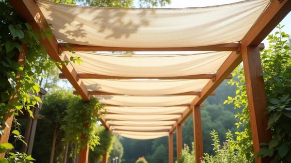 Imagina un verano fresco con tela ultra densa para pérgolas